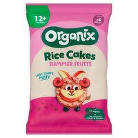 Organix Summer Fruits Rice Cake Clouds Organic Baby Snacks 40g 7 months+