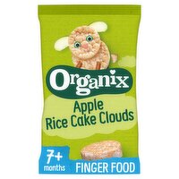 Organix Apple Rice Cake Clouds Organic Baby Snacks 40g 7 months+