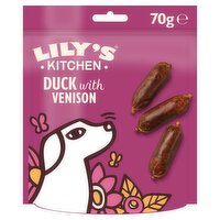 Lily's Kitchen Scrumptious Duck with Venison Sausages Dog Treats 70g