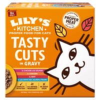 Lily’s Kitchen Tasty Cuts in Gravy Multipack Adult Wet Cat Food 8x85g