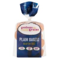 Goodness Grains Plain Bagels Gluten Free 280g