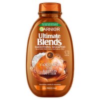 Garnier Ultimate Blends Coconut Oil & Cocoa Butter Shampoo for Frizzy and Curly Hair, 400ml