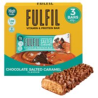FULFIL Chocolate Salted Caramel Flavour Vitamin & Protein Bar 3 x 40g