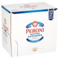 Peroni Nastro Azzurro Beer Lager Bottles 12x330ml