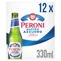 Peroni Nastro Azzurro Italian Bottled Beer 12 x 330ml