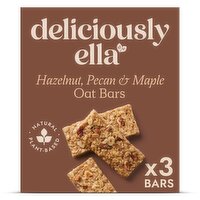 Deliciously Ella Hazelnut, Pecan & Maple Oat Bars 3 x 50g