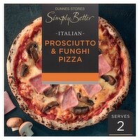 Dunnes Stores Simply Better Italian Prosciutto & Funghi Pizza 496g