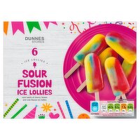 Dunnes Stores Sour Fusion Ice Lollies 300g (6 x 50g)