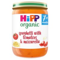 HiPP Organic Spaghetti with tomatoes & mozzarella Baby Food Jar 7+ Months 190g