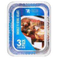 Macon Distributors 3 Foil Trays