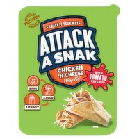 Attack a Snak Chicken 'n Cheese Wrap Kit with Tomato Ketchup 86g