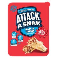 Attack a Snak Ham 'N Cheese Wrap Kit with Tomato Ketchup 86g