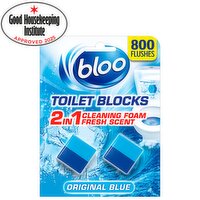 Bloo 2in1 In-Cistern Original Blue Toilet Blocks 2 x 50g