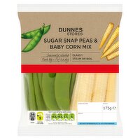 Dunnes Stores Sugar Snap Peas & Baby Corn Mix 175g