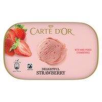 Carte D'Or Delightful Strawberry Ice Cream Tub 900ml