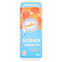 Nexba Strawberry & Peach Water Kefir 330ml