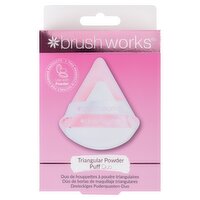 Brush Works Triangular Powder Puff Duo