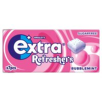 Extra Refreshers Bubblemint Sugar Free Chewing Gum x7 Pieces