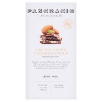Pancracio Caramelized Nuts Milk Artisan Chocolate 100g