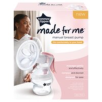 Tommee Tippee Made for Me Single Manual Breast Pump, Portable, Bottle Included