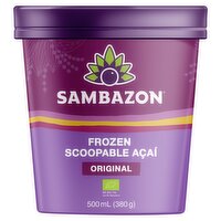 Sambazon Frozen Scoopable Açaí Original 380g