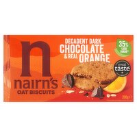 Nairn's Oat Biscuits Decadent Dark Chocolate & Real Orange 200g