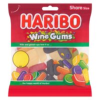 HARIBO Wine Gums Fruit Flavour Jelly Sweets Sharing Bag 140g