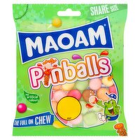 MAOAM Pinballs Fruit & Cola Flavour Chewy Sweets Sharing Bag 140g