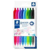 Retractable Ballpoint Pens (Pack of 8)