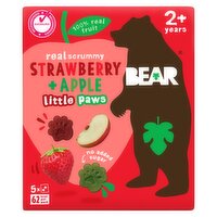 BEAR Little Paws Strawberry and Apple 2+ years 5x20g