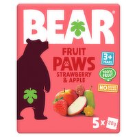 BEAR Little Paws Strawberry and Apple 3+ years 5x20g