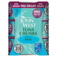 John West Tuna Chunks with a Little Brine 3 x 110g