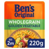 Bens Original Wholegrain Golden Vegetable Microwave Rice 220g