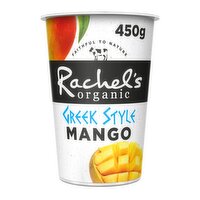 Rachel's Organic Greek Style Yogurt Mango 450g