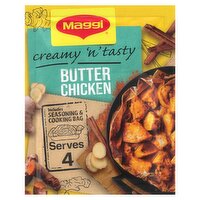 Maggi Juicy Creamy and Tasty Butter Chicken Herbs and Spices Recipe Mix 41g