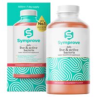 Symprove Strawberry & Raspberry Flavour Water-Based Food Supplement 500ml
