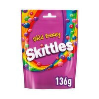 Skittles Wild Berry Flavour Sweets Bag 136g