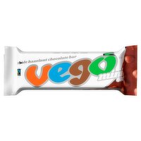 Vego Fairtrade Mini Whole Hazelnut Chocolate Bar 65g