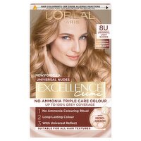 Excellence Nudes 8U Light Blonde: Flattering, 100% Grey Coverage, for luminous results.