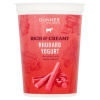 Dunnes Stores Rich & Creamy Rhubarb Yogurt 500g