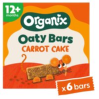 Organix Carrot Cake Soft Oaty Bars Toddler Snacks Multipack 138g (6x23g) 12 months+