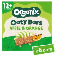 Organix Apple & Orange Soft Oaty Bars Toddler Snacks Multipack 138g (6x23g) 12 months+