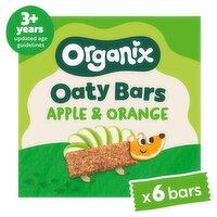 Organix Apple & Orange Oaty Bars Kids Snack Multipack 6x23g 3yr+