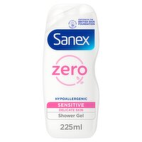 Sanex Zero% Hypoallergenic Sensitive Shower Gel 225ml