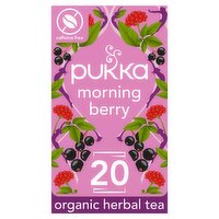 Pukka Organic Morning Berry Tea 20 Home Compostable Herbal Tea Bags 34g