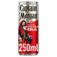Captain Morgan Spiced Gold Rum & Cola Mixed Drink 250ml Can