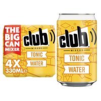 Club Mixers Tonic Water Can 4 x 330ml