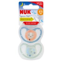 NUK Space Night Silicone 0-6m