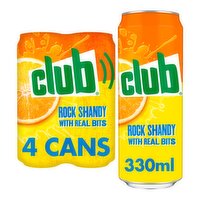 Club Rock Shandy Can 4 x 330ml