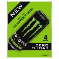 Monster Energy Zero Sugar 4 x 500ml